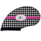Houndstooth w/Pink Accent Golf Club Covers - FRONT