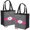 Houndstooth w/Pink Accent Grocery Bag - Apvl