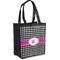 Houndstooth w/Pink Accent Grocery Bag (Personalized)