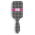 Houndstooth w/Pink Accent Hair Brushes (Personalized)