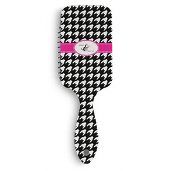 Houndstooth w/Pink Accent Hair Brushes (Personalized)