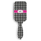 Houndstooth w/Pink Accent Hair Brush - Front View