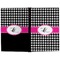 Houndstooth w/Pink Accent Hard Cover Journal - Apvl