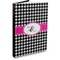 Houndstooth w/Pink Accent Hard Cover Journal - Main
