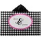 Houndstooth w/Pink Accent Hooded towel