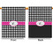 Houndstooth w/Pink Accent House Flags - Double Sided - APPROVAL