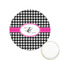 Houndstooth w/Pink Accent Printed Cookie Topper - 1.25" (Personalized)