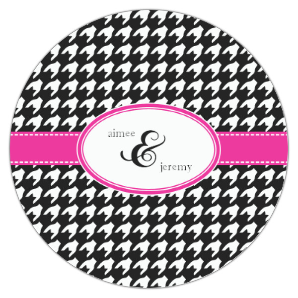 Houndstooth w/Pink Accent Icing Circle - XSmall - Single