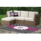 Houndstooth w/Pink Accent Indoor / Outdoor Rug - Custom Size w/ Couple's Names