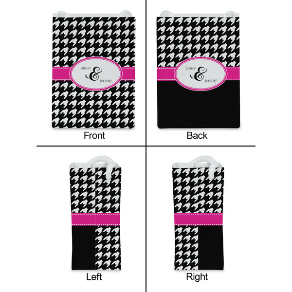 Houndstooth w/Pink Accent Jewelry Gift Bag - Gloss - Approval