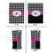 Houndstooth w/Pink Accent Jewelry Gift Bag - Gloss - Approval