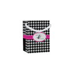 Houndstooth w/Pink Accent Jewelry Gift Bags (Personalized)