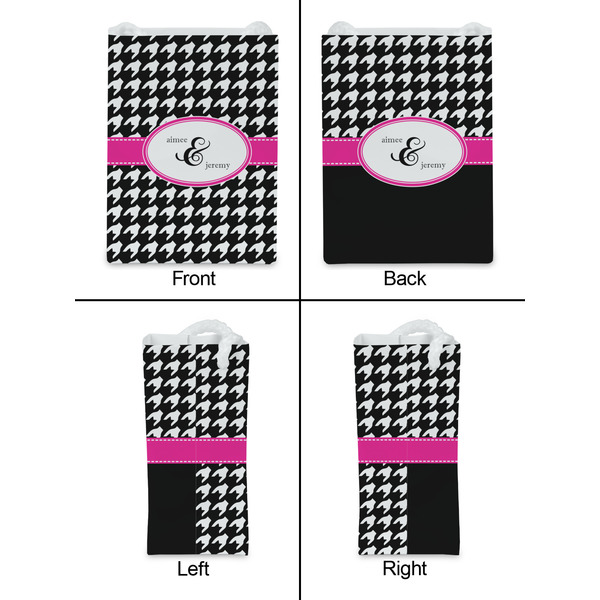 Houndstooth w/Pink Accent Jewelry Gift Bag - Matte - Approval