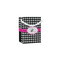 Houndstooth w/Pink Accent Jewelry Gift Bag - Matte - Main