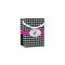 Houndstooth w/Pink Accent Jewelry Gift Bags - Matte (Personalized)