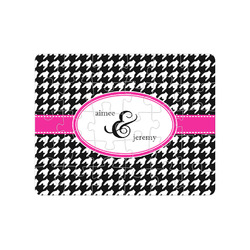 Houndstooth w/Pink Accent Jigsaw Puzzles (Personalized)