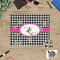 Houndstooth w/Pink Accent Jigsaw Puzzle 500 Piece - In Context