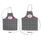 Houndstooth w/Pink Accent Kid's Aprons - Comparison