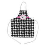 Houndstooth w/Pink Accent Kid's Apron w/ Couple's Names