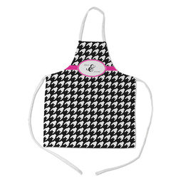 Houndstooth w/Pink Accent Kid's Apron - Medium (Personalized)