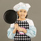 Houndstooth w/Pink Accent Kid's Aprons - Medium - Lifestyle