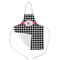 Houndstooth w/Pink Accent Kid's Aprons - Medium - Main (med/lrg)