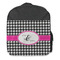 Houndstooth w/Pink Accent Kids Backpack - Front