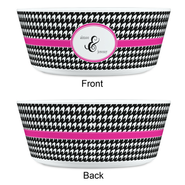 Houndstooth w/Pink Accent Kids Bowls - APPROVAL
