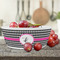 Houndstooth w/Pink Accent Kids Bowls - LIFESTYLE