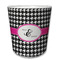 Houndstooth w/Pink Accent Plastic Tumbler 6oz (Personalized)