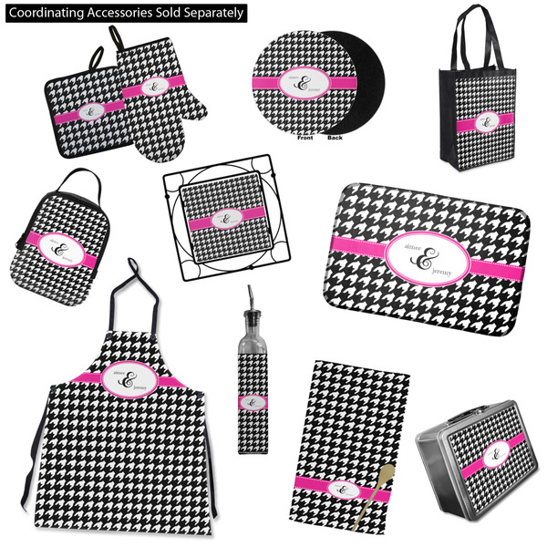 Houndstooth w/Pink Accent Kitchen Accessories & Decor