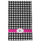 Houndstooth w/Pink Accent Kitchen Towel - Poly Cotton - Full Front