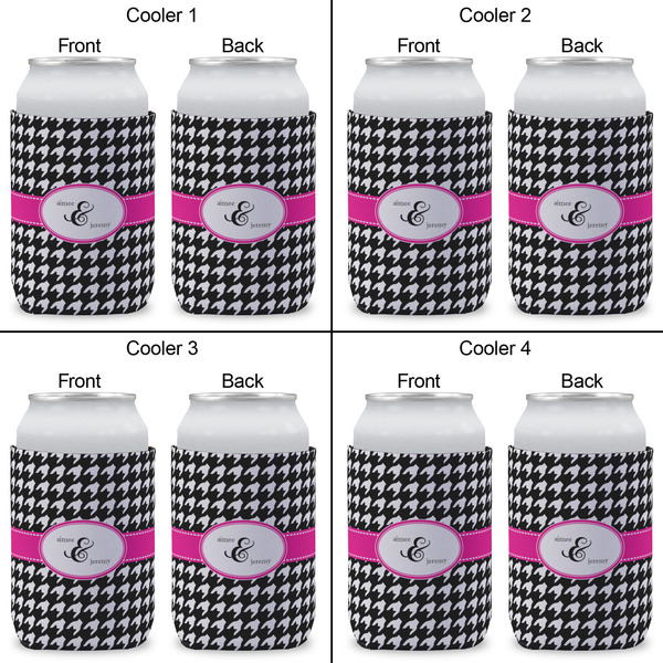 Houndstooth w/Pink Accent Can Sleeve (Approval)