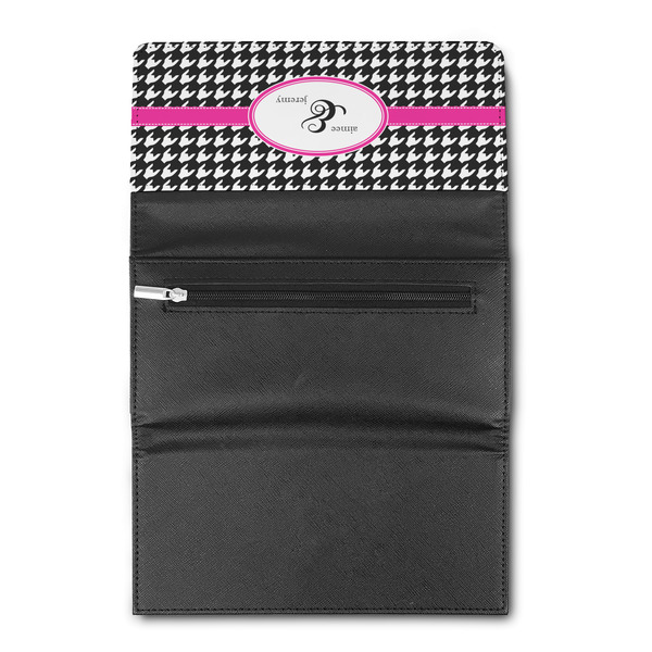 Houndstooth w/Pink Accent Ladies Wallet  (Personalized Opt)