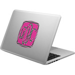 Houndstooth w/Pink Accent Laptop Decal (Personalized)