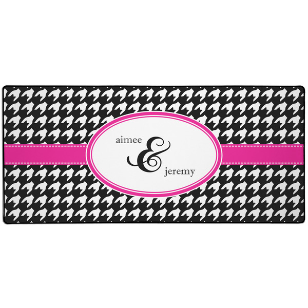 Houndstooth w/Pink Accent Large Gaming Mats - APPROVAL