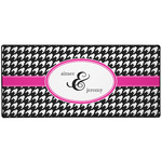 Houndstooth w/Pink Accent Gaming Mouse Pad (Personalized)