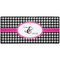 Houndstooth w/Pink Accent Gaming Mouse Pad (Personalized)