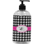 Houndstooth w/Pink Accent Plastic Soap / Lotion Dispenser (Personalized)