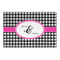 Houndstooth w/Pink Accent Large Rectangle Car Magnets- Front/Main/Approval