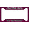 Houndstooth w/Pink Accent License Plate Frame - Style A (Personalized)