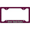 Houndstooth w/Pink Accent License Plate Frame - Style C