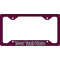 Houndstooth w/Pink Accent License Plate Frame - Style C (Personalized)