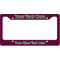 Houndstooth w/Pink Accent License Plate Frame Wide