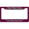 Houndstooth w/Pink Accent License Plate Frame - Style B (Personalized)