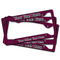 Houndstooth w/Pink Accent License Plate Frames - (PARENT MAIN)
