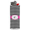 Houndstooth w/Pink Accent Lighter Case - Front