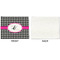Houndstooth w/Pink Accent Linen Placemat - APPROVAL Single (single sided)