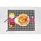 Houndstooth w/Pink Accent Linen Placemat - Lifestyle (single)