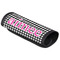 Houndstooth w/Pink Accent Luggage Handle Wrap (Angle)